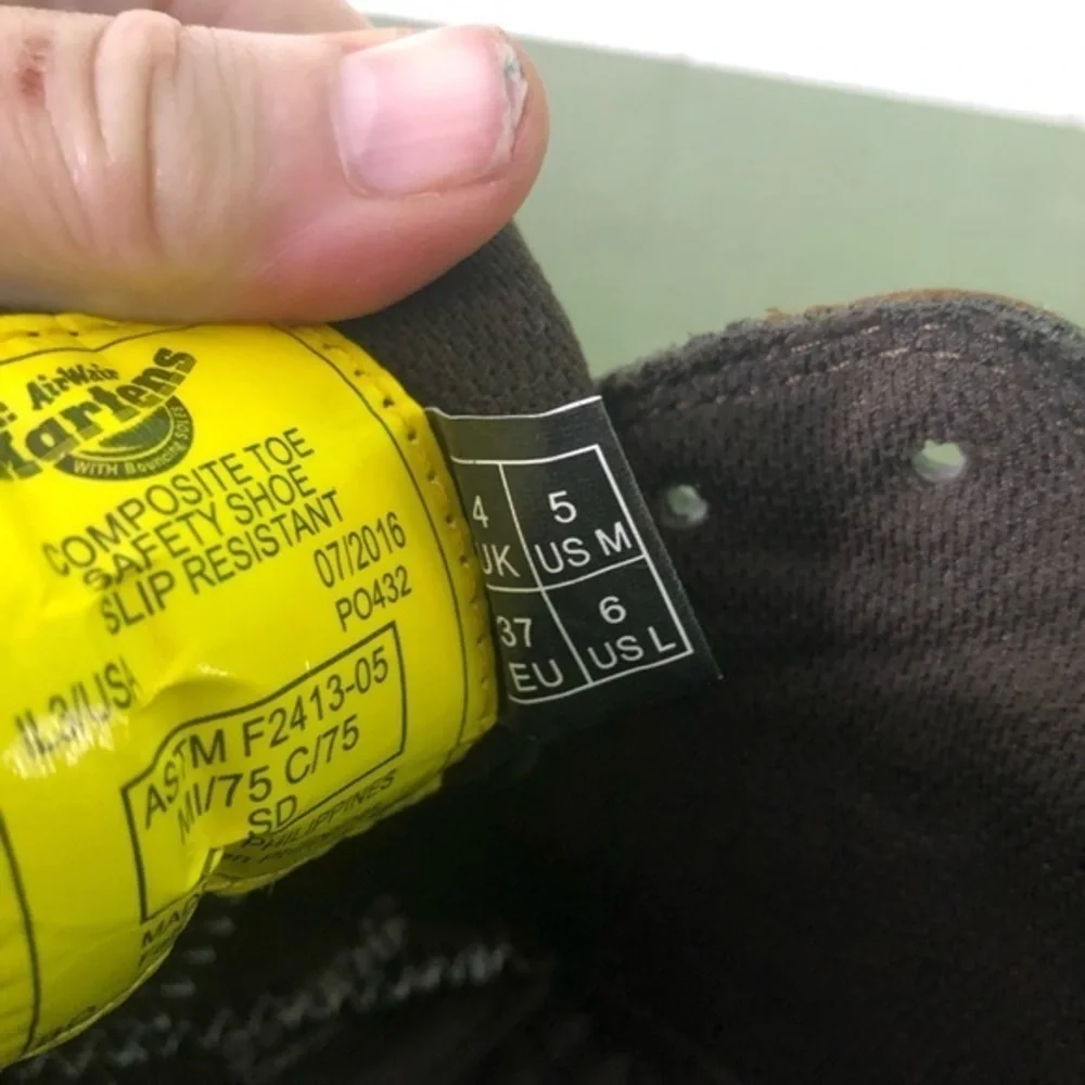 Dr Martens NWT Linnett Safety Composite Toe Boots